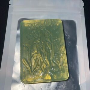 Floral Embossed Green jasmine Honey Soap Bar